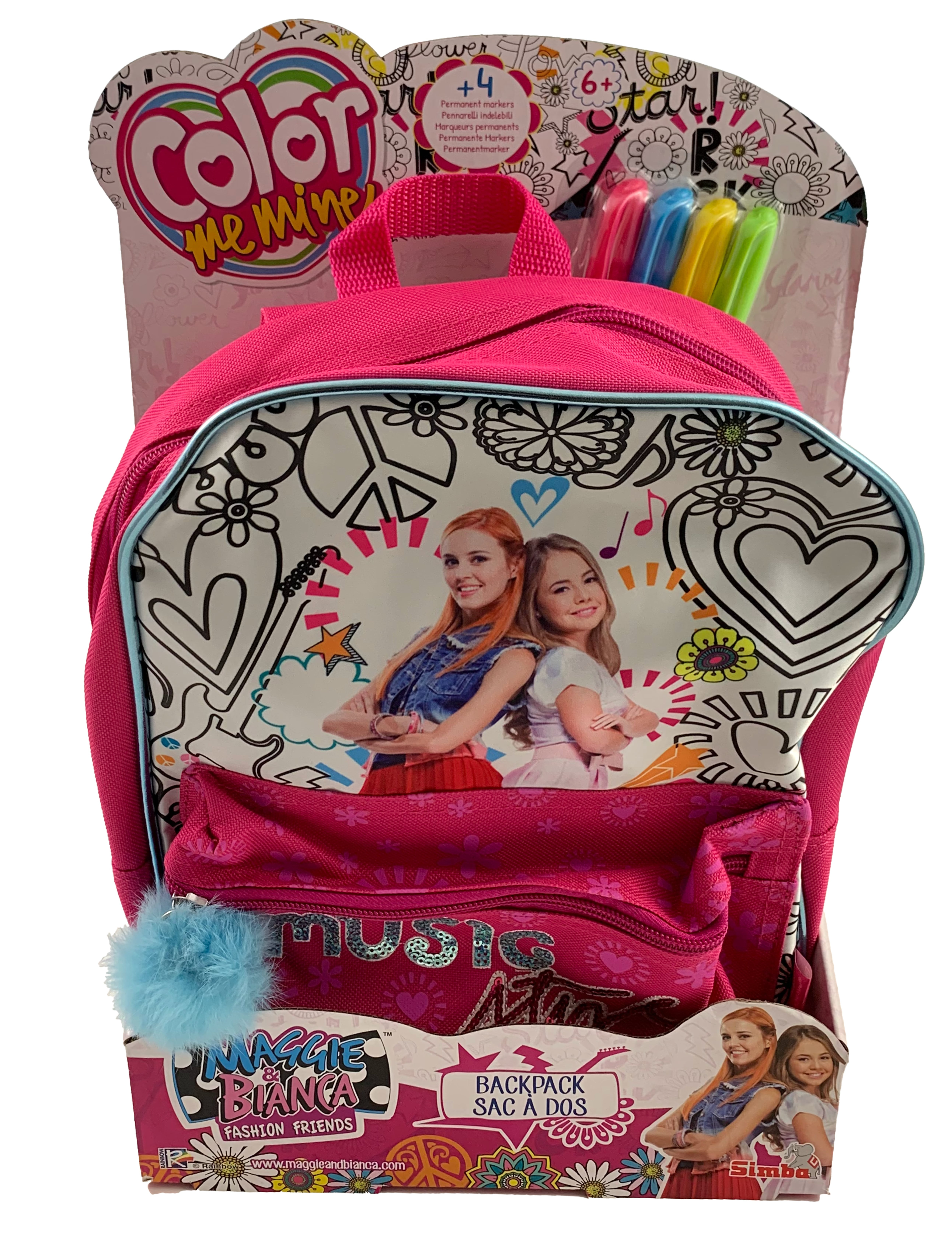 temp2240 Maggie & Bianca Kinderrucksack zum selber anmalen