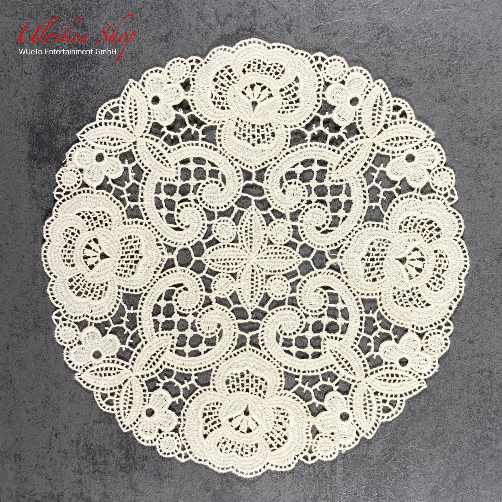 Echte Plauener Spitze - Deckchen ø 19cm Echte Plauener Spitze - Deckchen ø 19cm