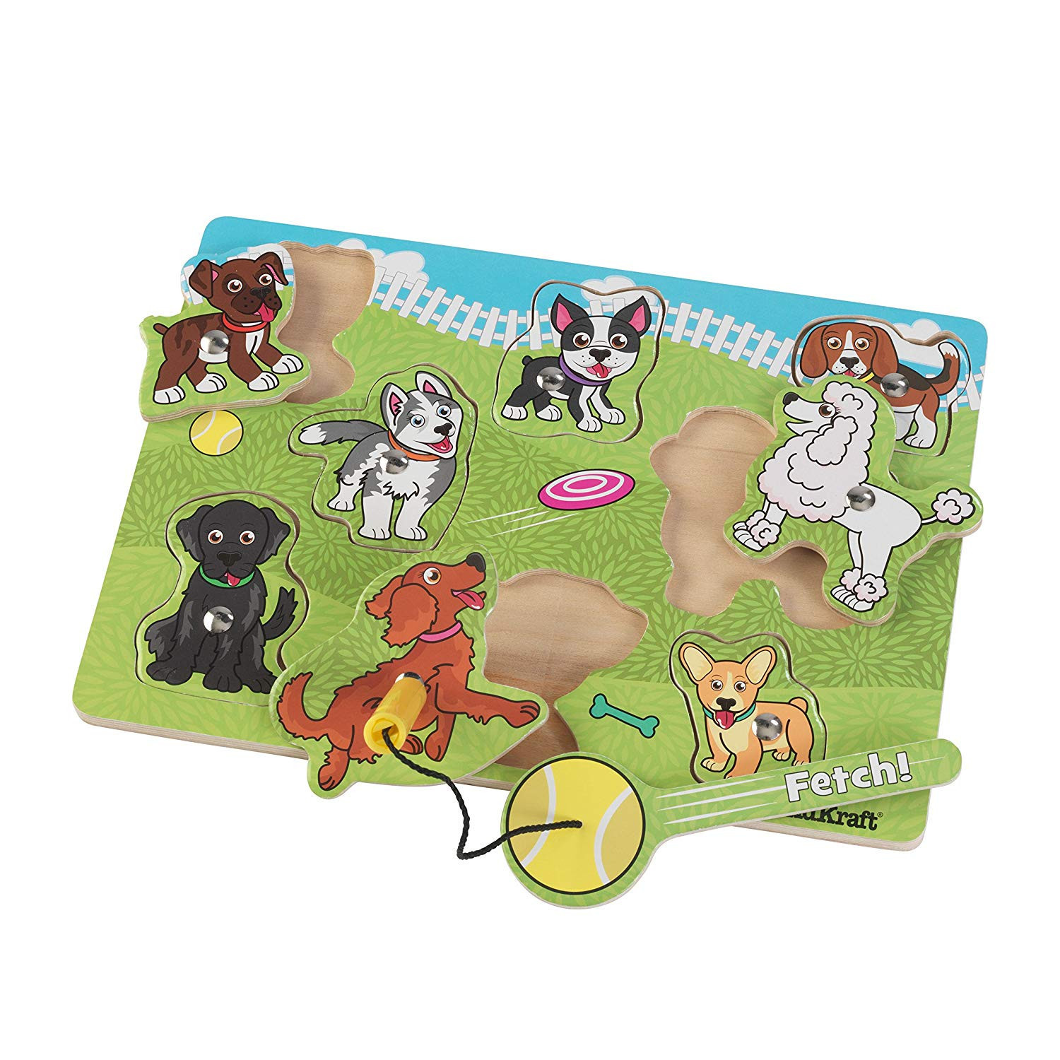 temp1885 Magnetische Holz Puzzle Hundepark mit Angel von KidKraft