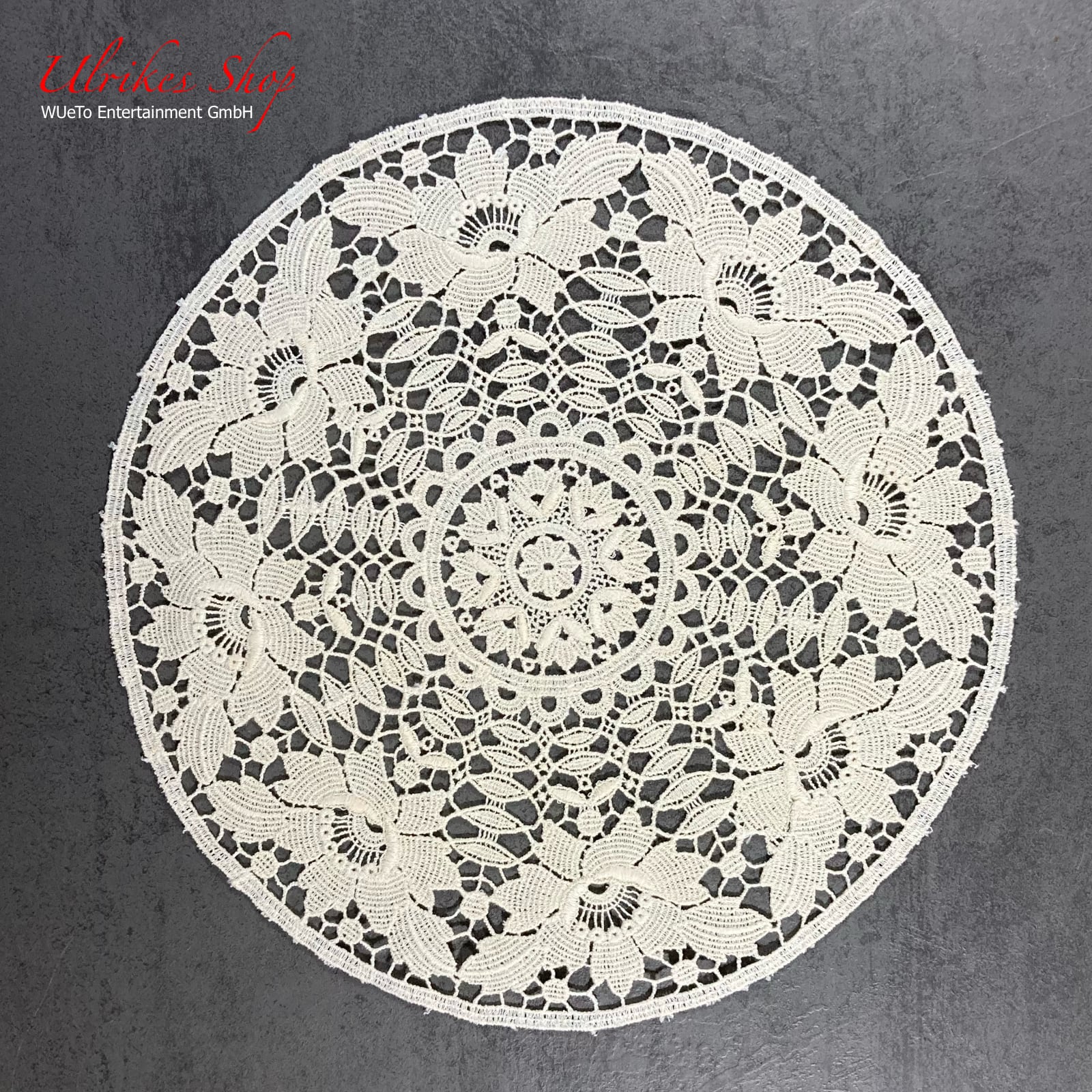 Echte Plauener Spitze - Deckchen ø 27CM Echte Plauener Spitze - Deckchen ø 27CM