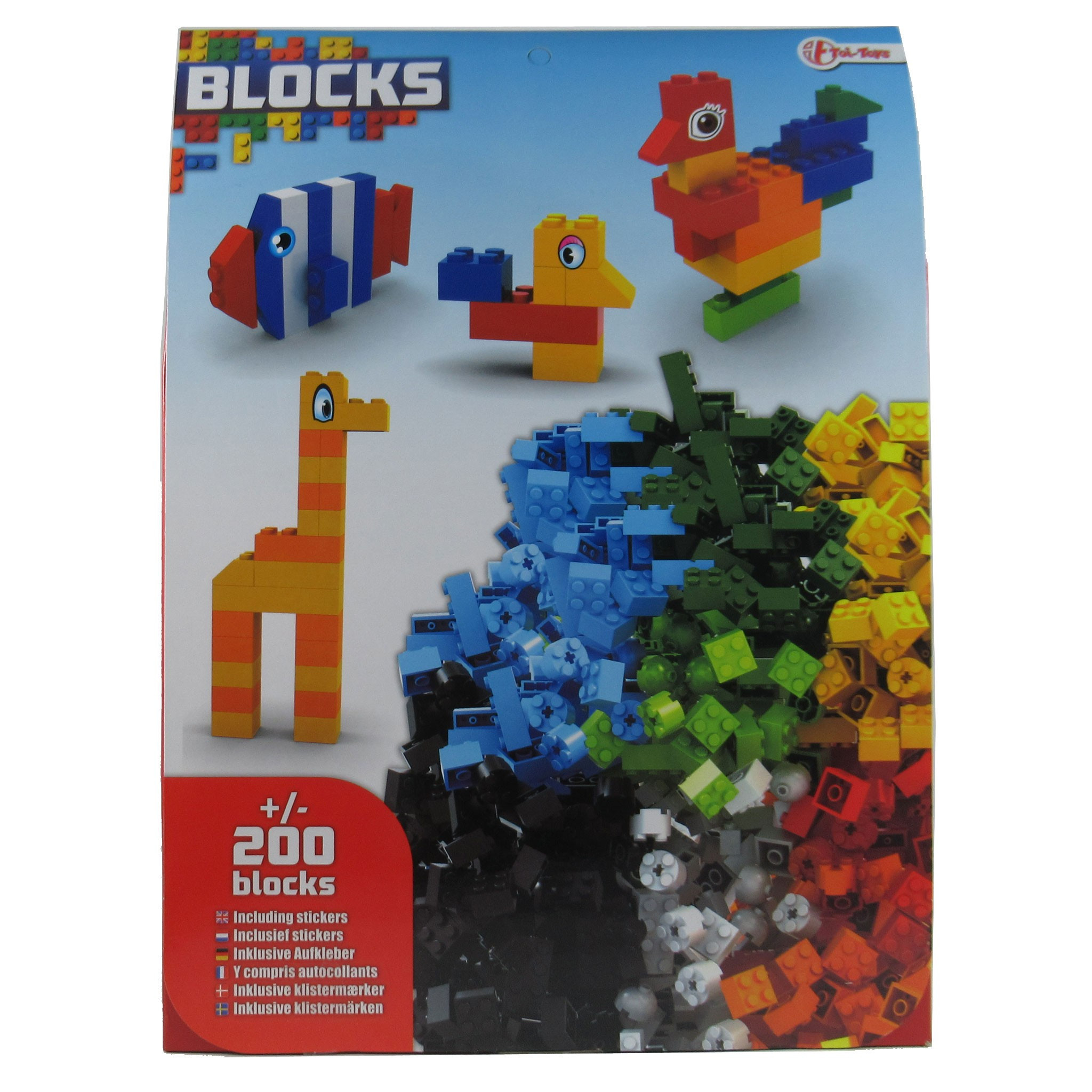 200 BLOCKS Bausteine - kompatibel mit Bausteinen anderen großen Herstellern