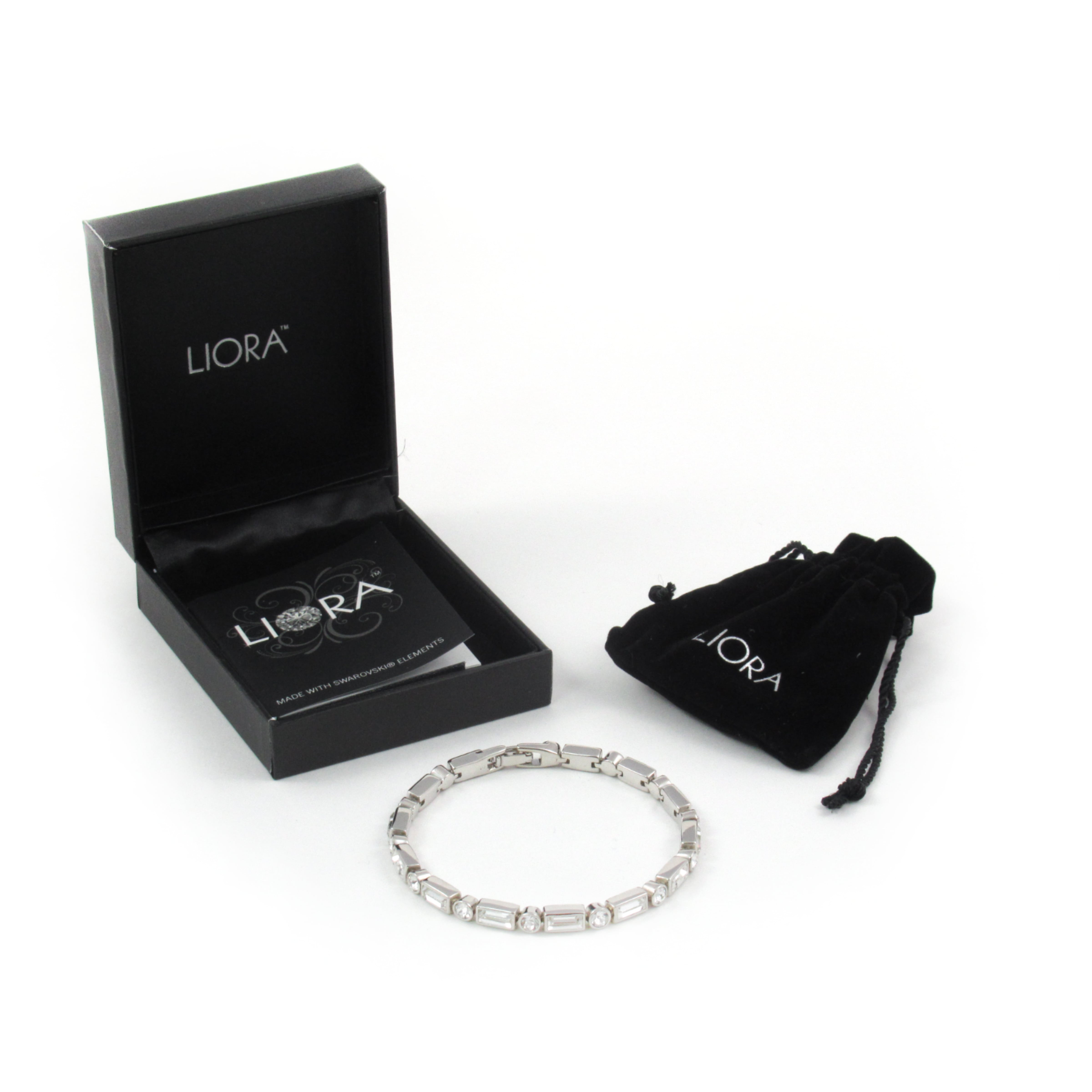 Liora Damen Kristall-Tennisarmband mit Swarovski-Elementen