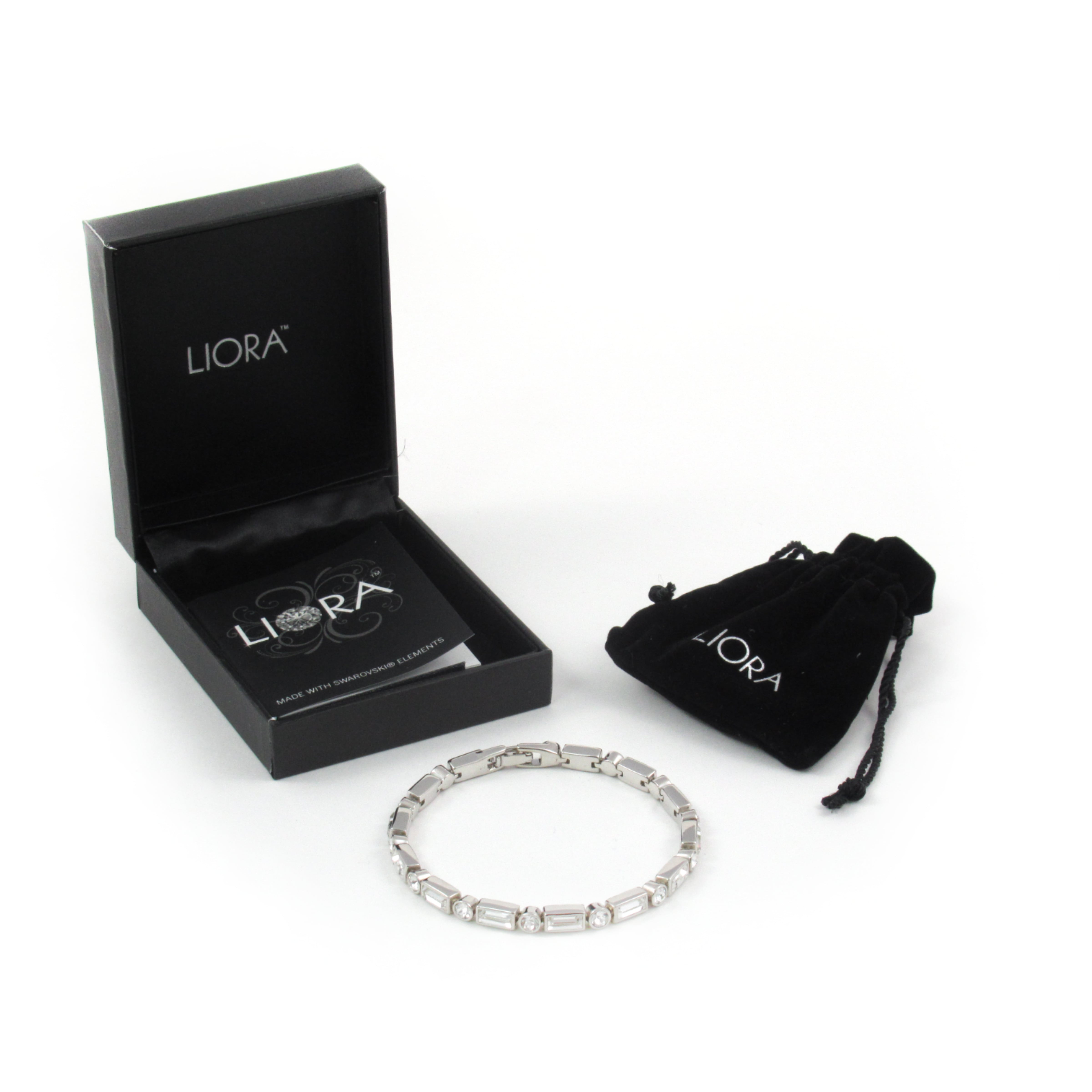 temp2264 Liora Damen Kristall-Tennisarmband mit Swarovski-Elementen