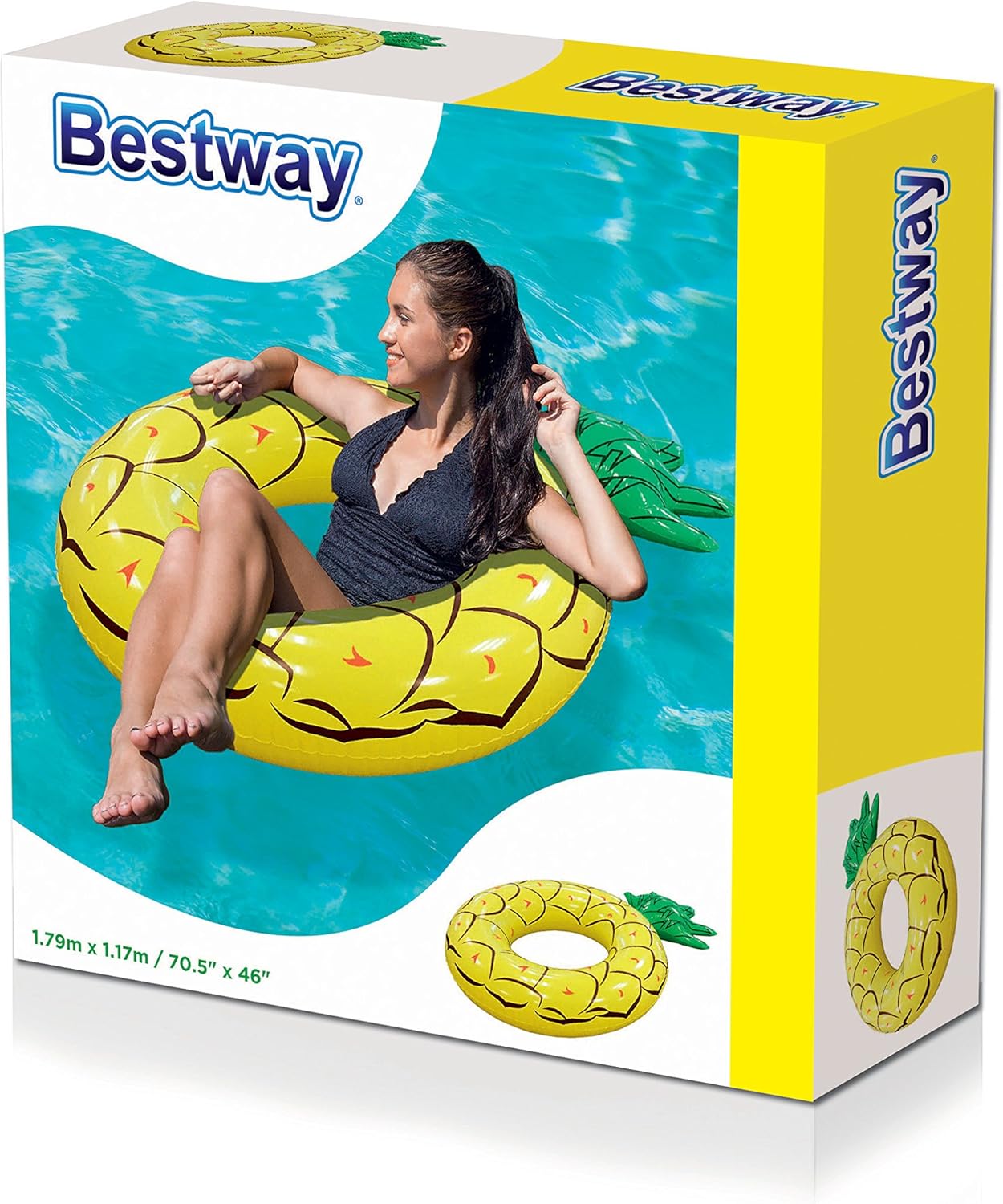 Bestway Fruchtiger Schwimmring Ananas 103 x 81,5 x 18,5 cm Bestway Fruchtiger Schwimmring Ananas 103 x 81,5 x 18,5 cm