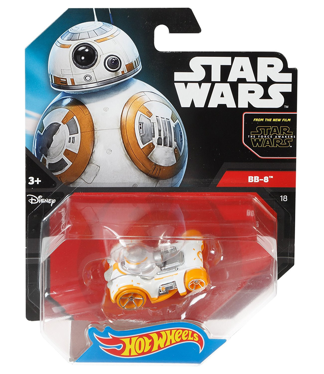 temp1310 Hot Wheels Star Wars Fahrzeug BB 8 Droide Episode 7