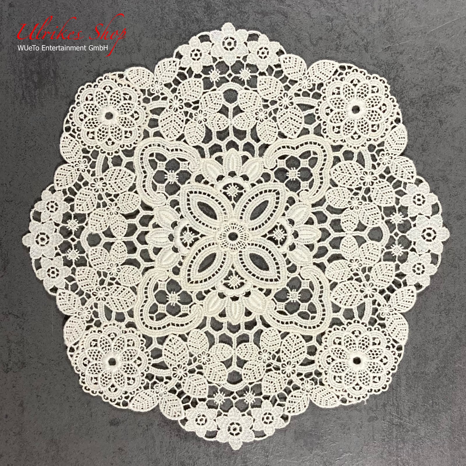 Echte Plauener Spitze - Deckchen ø25CM Echte Plauener Spitze - Deckchen ø25CM
