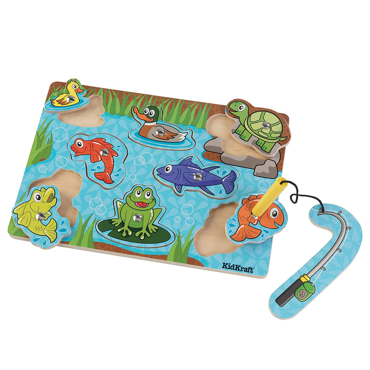 temp1882 Magnetische Holz Puzzle Teich mit Angel von KidKraft