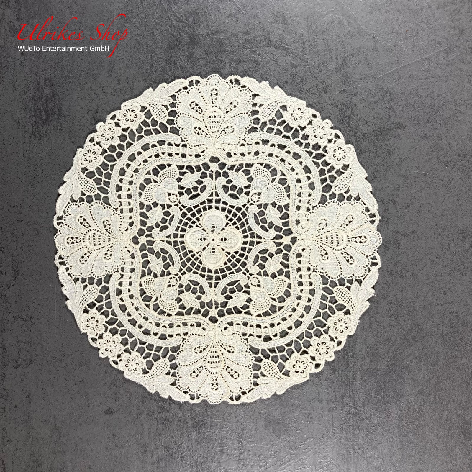 Echte Plauener Spitze - Deckchen ø 22cm Echte Plauener Spitze - Deckchen ø 22cm
