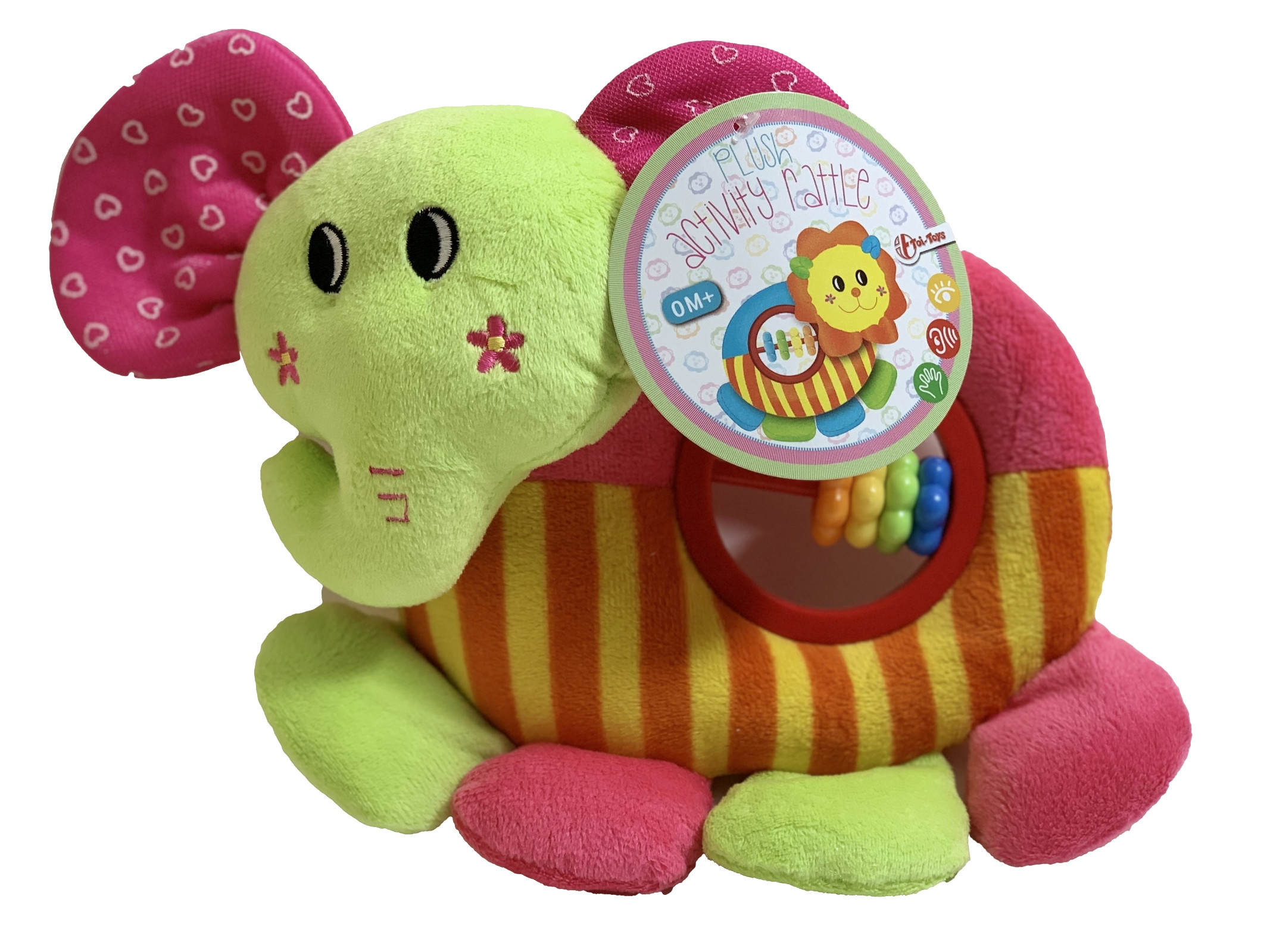 temp2138 Baby-Rassel, Greifling, Kuscheltier, Elefant