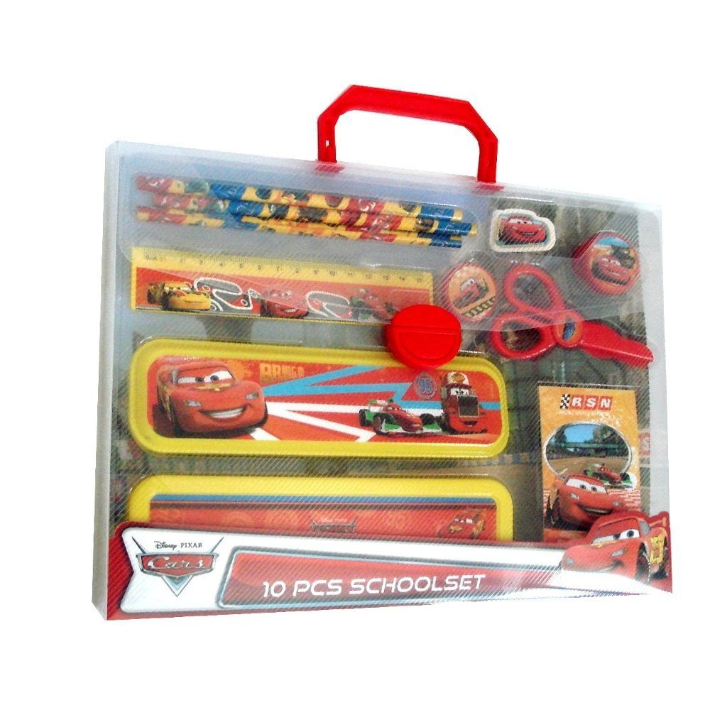 temp1159 Disney Schreibset Cars mit Stiften, Box, Radiergummi, uvm.