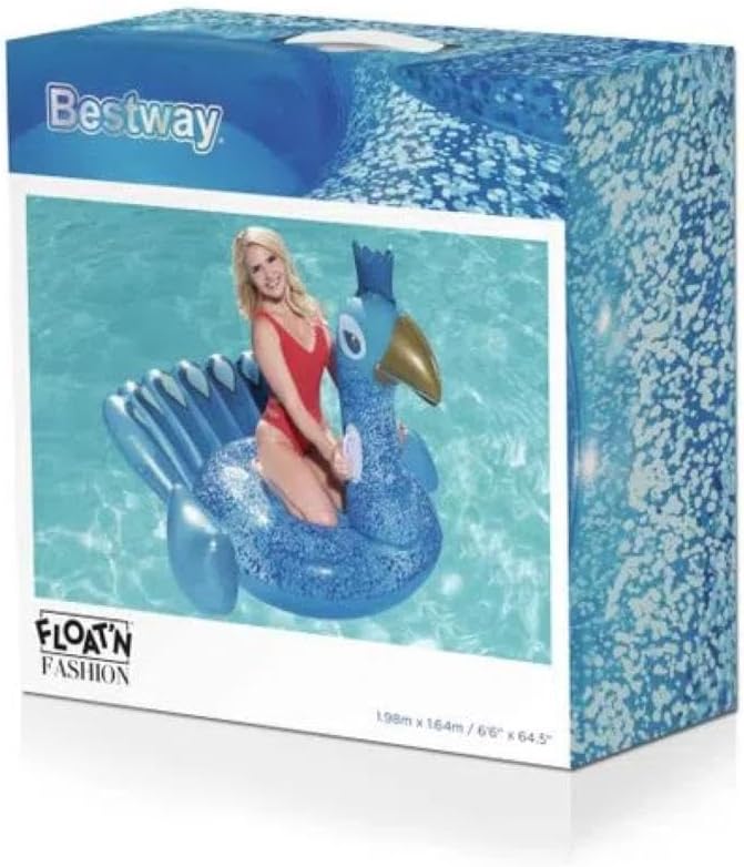 Bestway Badeinsel Schwimmtier Pfau 198 x 164 cm Bestway Badeinsel Schwimmtier Pfau 198 x 164 cm