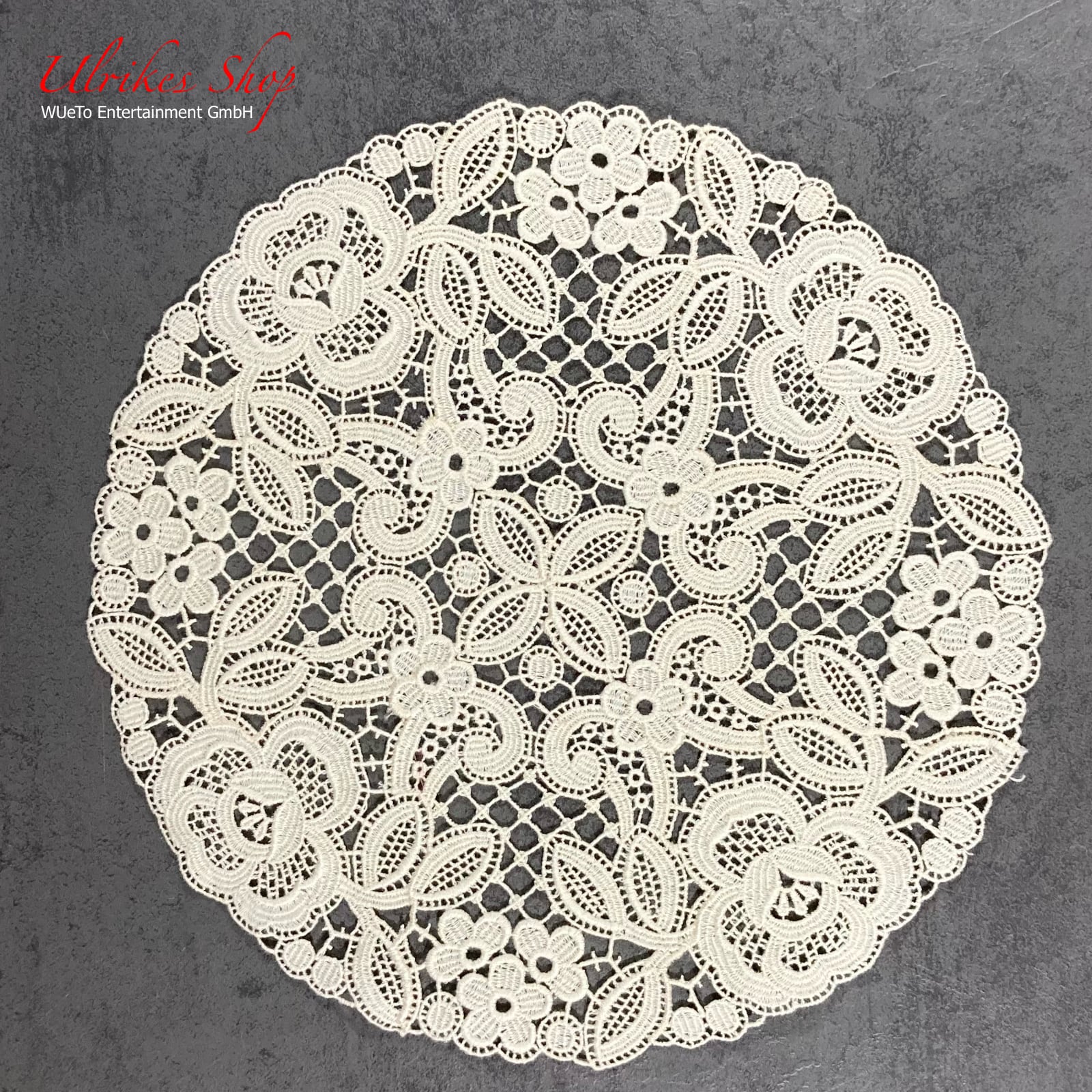 Echte Plauener Spitze - Deckchen ø 24cm Echte Plauener Spitze - Deckchen ø 24cm