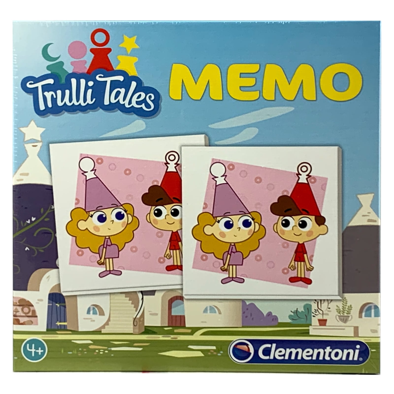 Clementoni Memory Trulli Tales mit 40 Paaren ab 4 Jahren Memo Spiel