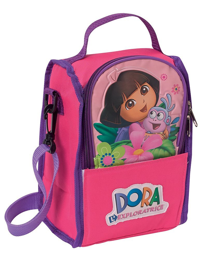 Nickelodeon Kühltasche Dora mit Schulterriemen und Flaschennetz