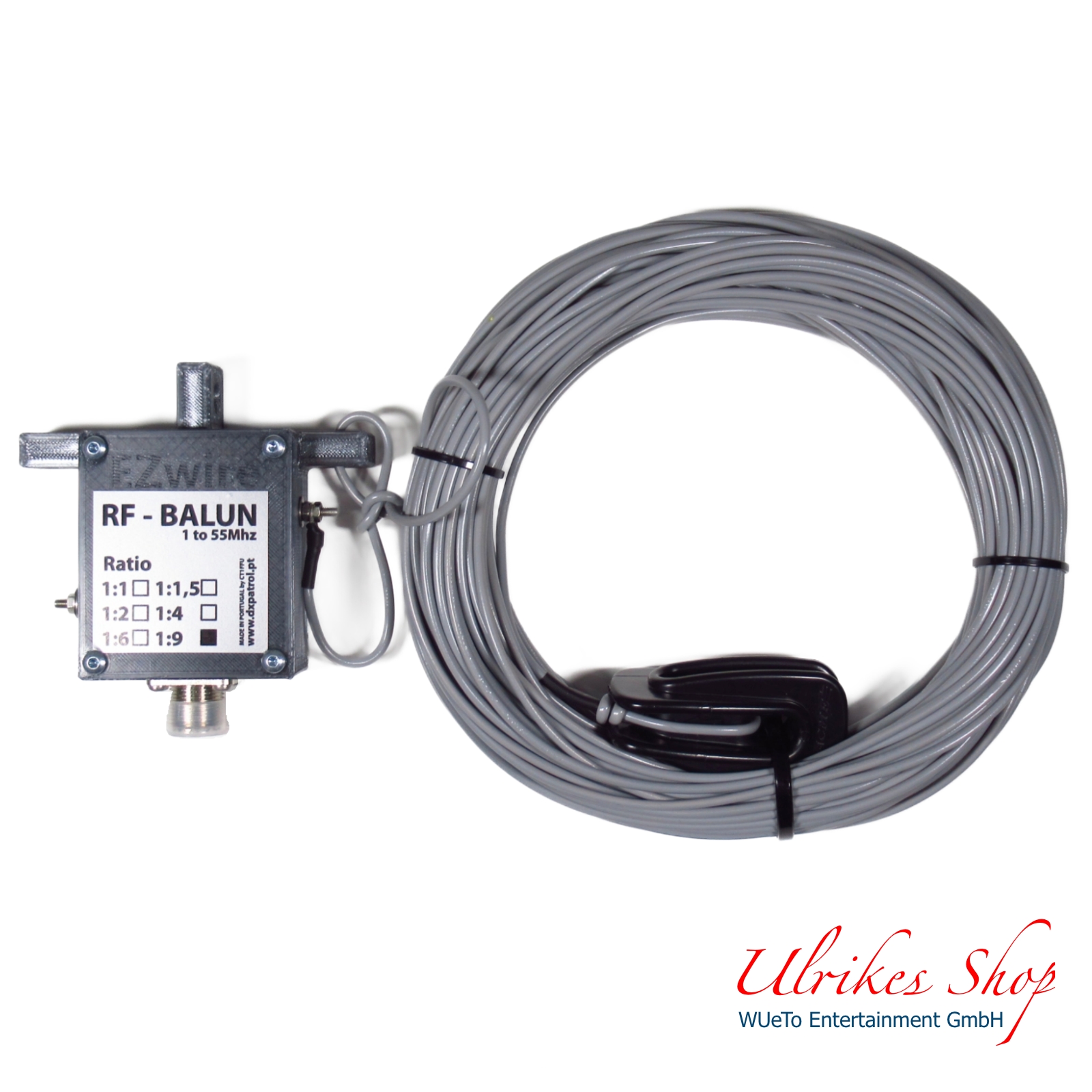 500 Watt 32m XL Multiband Dipol endgespeist 1:9 Balun EZwire 10m - 160m L:32M 500 Watt 32m XL Multiband Dipol endgespeist 1:9 Balun EZwire 10m - 160m L:32M