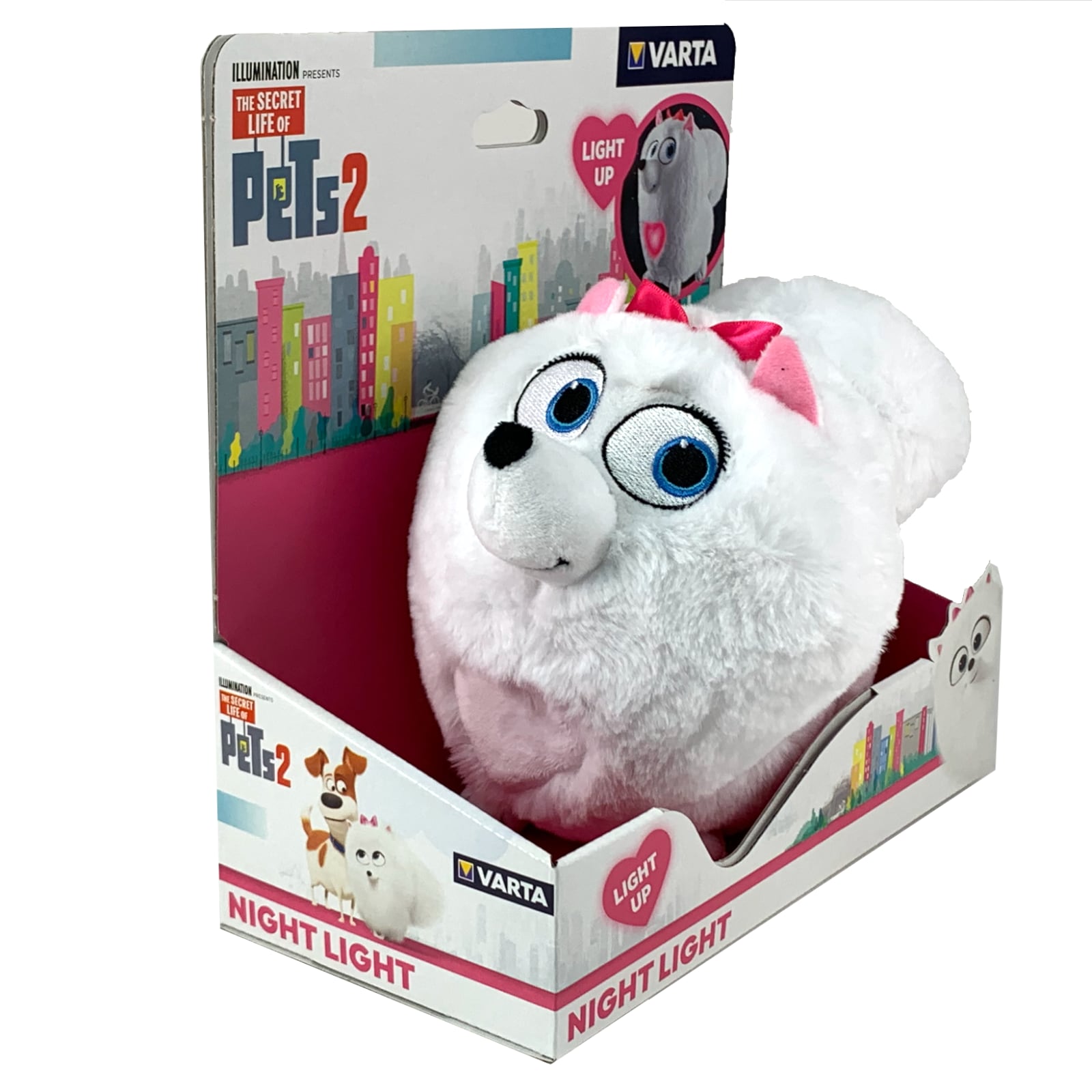 VARTA_HUND_2_BILD3 VARTA Secret Life of Pets 2 Plüsch-Nachtlicht Gidget zum kuscheln