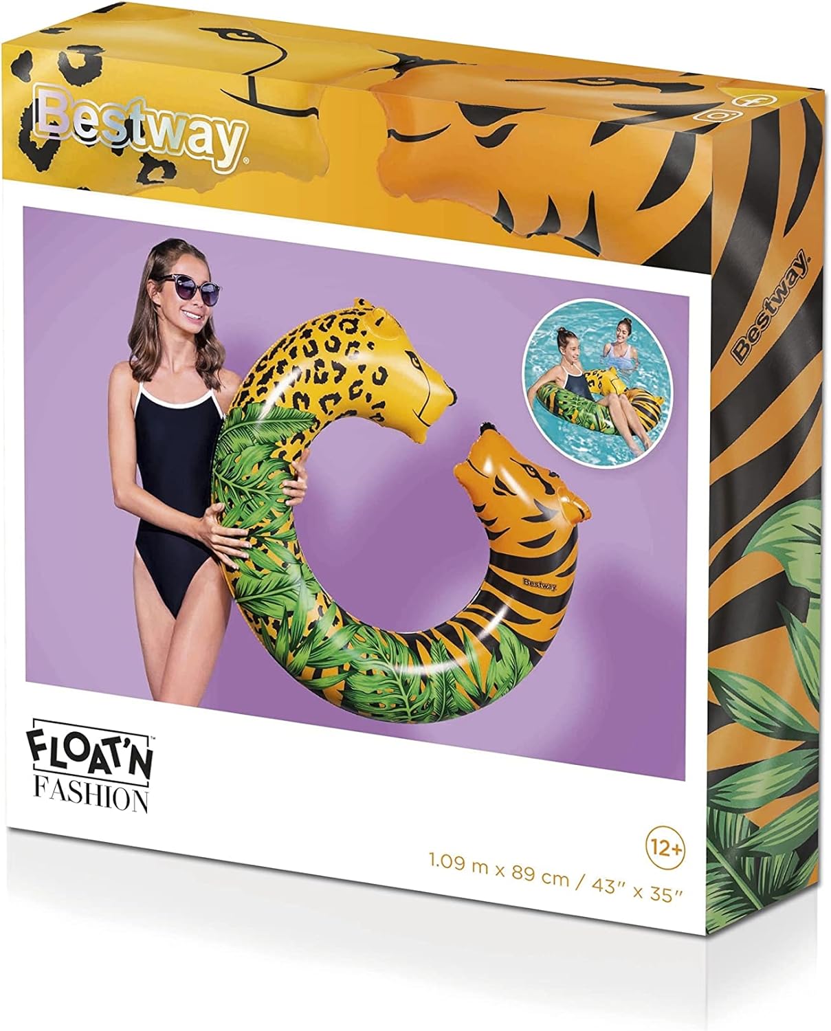Bestway Jungle Dreams Offener Schwimmring 109 x 89 cm Bestway Jungle Dreams Offener Schwimmring 109 x 89 cm