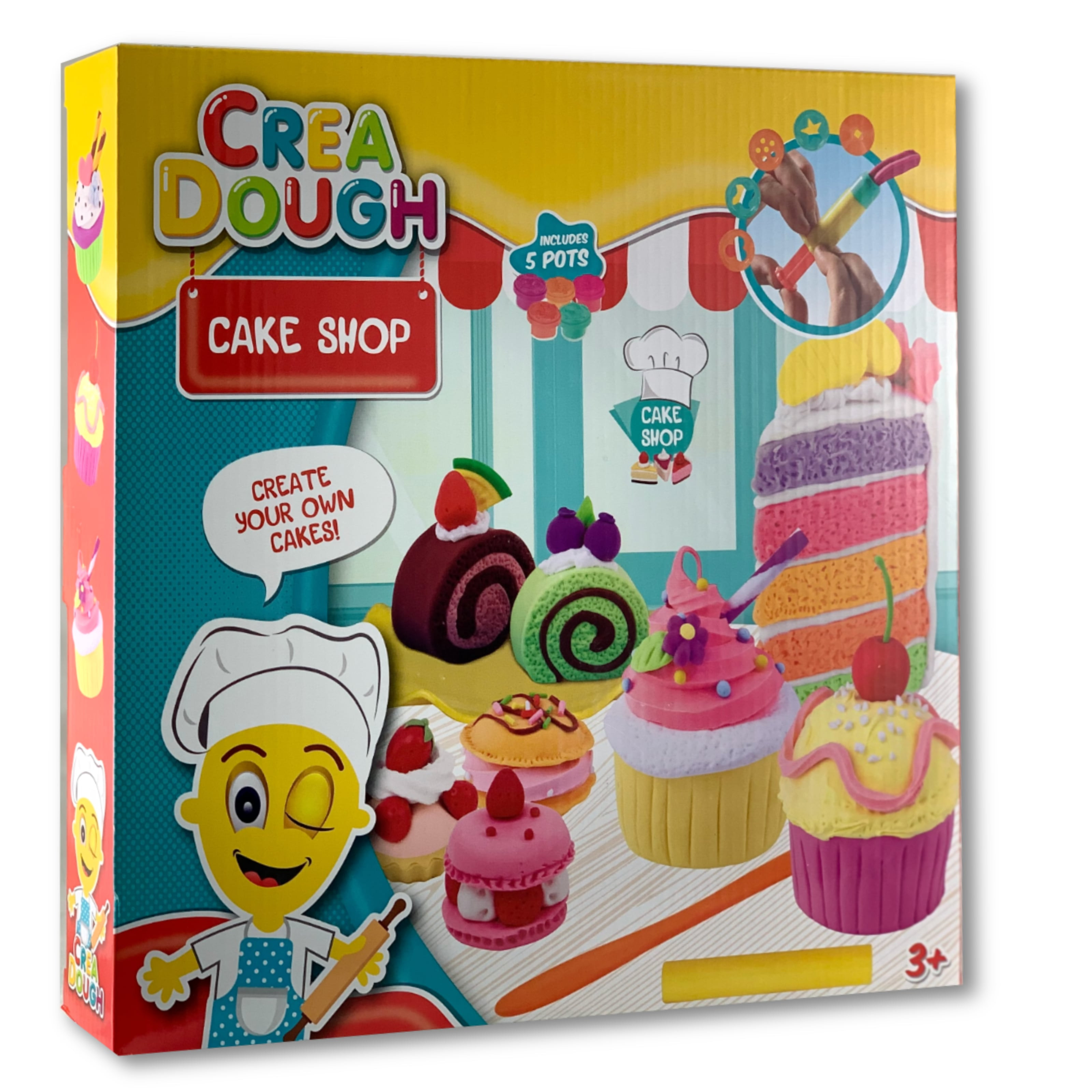 Crea Dough Cake Shop Knete Kinderknete Set Kuchen