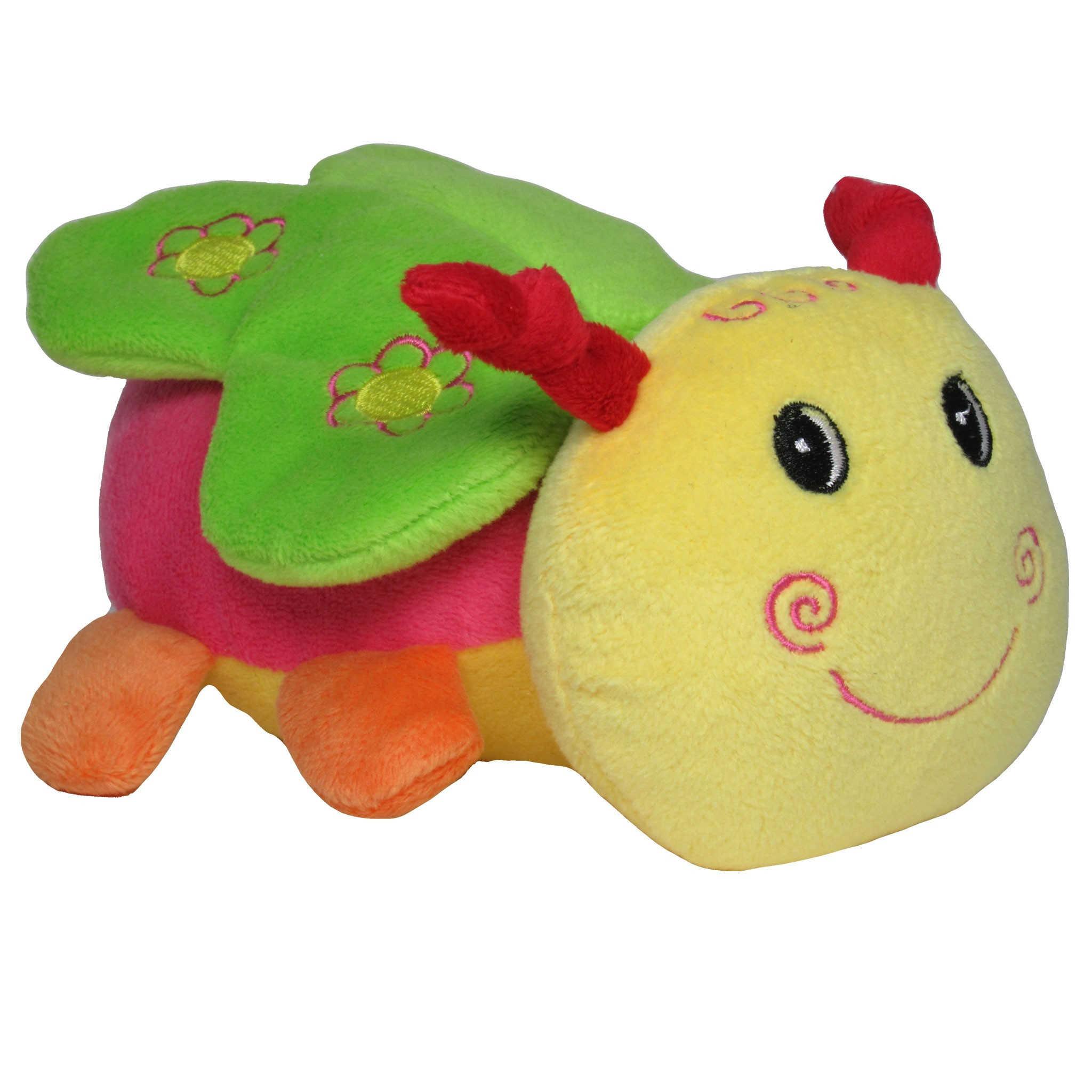 temp1203 Baby-Rassel, Greifling, Kuscheltier, Schmetterling