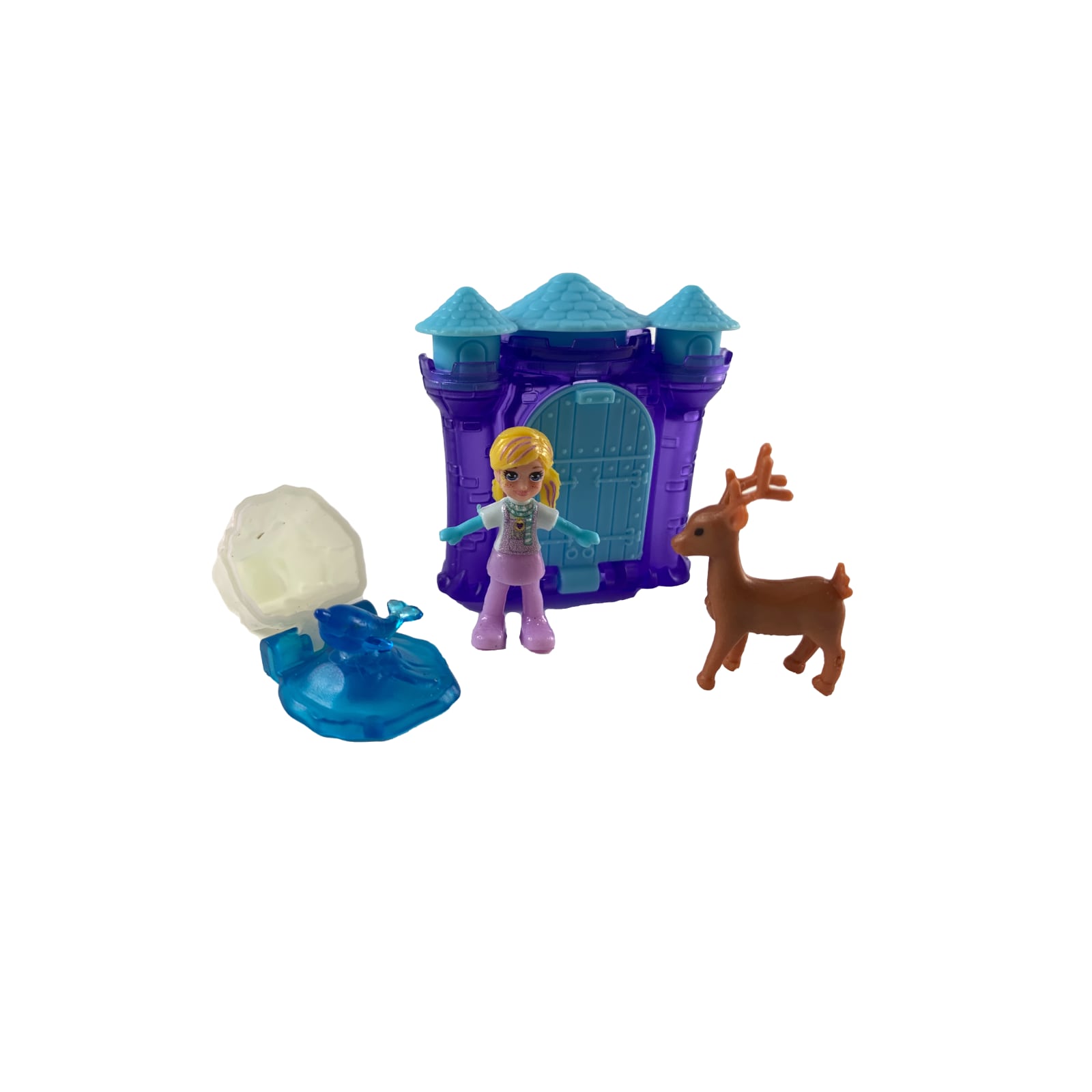 Polly-Pocket Mattel Mini - Kugel Polly mit Eispalast