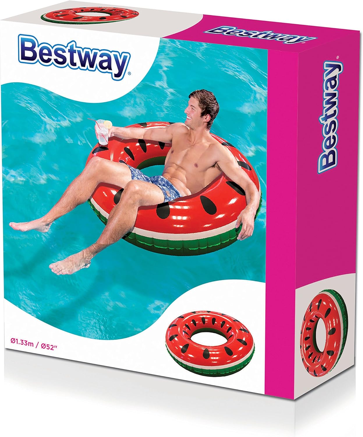 Bestway Fruchtiger Schwimmring Wassermelone 105 x 105 x 33 cm Bestway Fruchtiger Schwimmring Wassermelone 105 x 105 x 33 cm