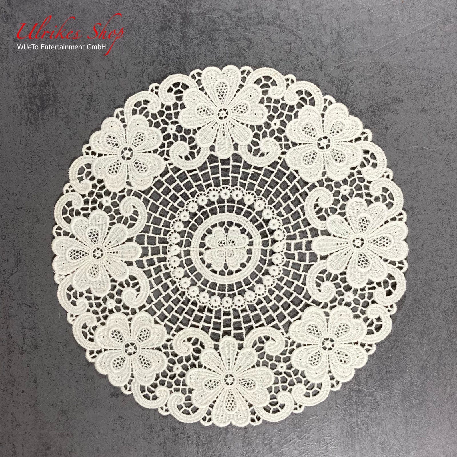 Echte Plauener Spitze - Deckchen ø 24cm Echte Plauener Spitze - Deckchen ø 24cm
