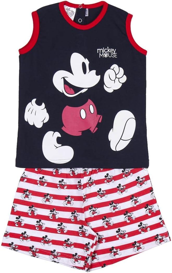 Kinder Schlafanzug kurz mit Mickey Mouse Motiv! blau Größe 68 Kinder Schlafanzug kurz mit Mickey Mouse Motiv! blau Größe 68